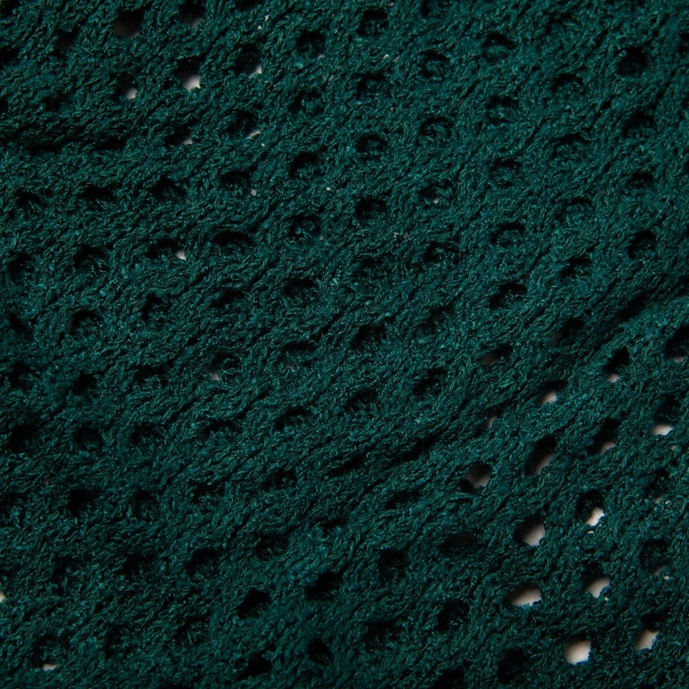 NEW! Teal Open Stitch Dolman Sweater - Picture 6 of 6